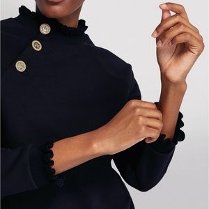 Claudie Pierlot Scalloped Trim Sweatshirt